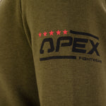Apex Icon Mens Hoodie - Olive Apex Logo